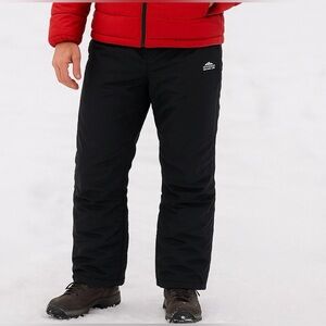 Pac-Tech Performance Men’s Snow Ski Pants Black Waterproof Insulated Size Large